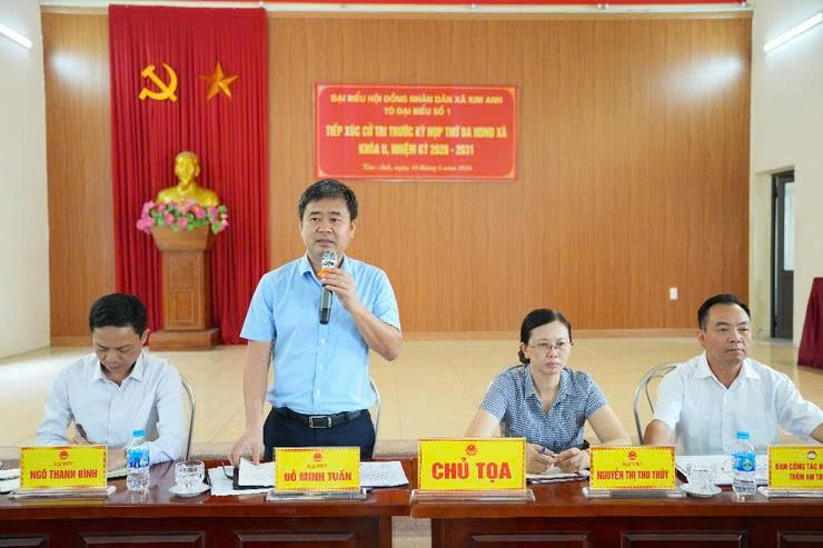 Xã Kim Anh lắng nghe kiến nghị của cử tri từ cơ sở, tập trung tháo gỡ những vấn đề thiết thực về dân sinh