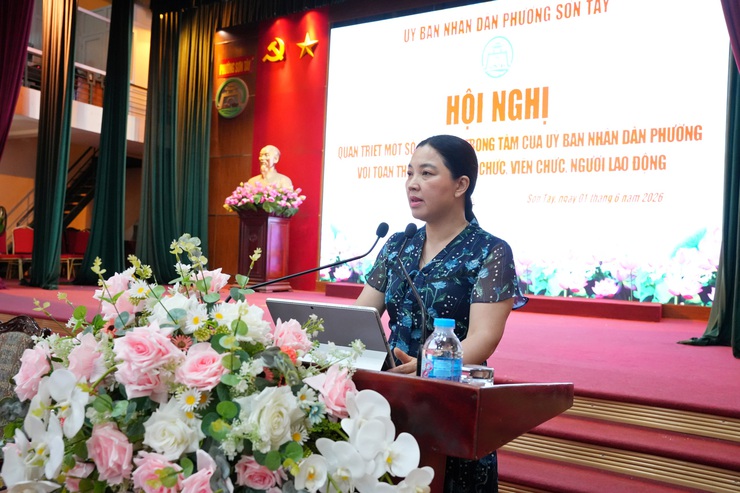 Phường Sơn Tây tập trung tháo gỡ điểm nghẽn và nâng chất lượng phục vụ người dân
