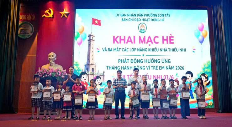 Phường Sơn Tây mở rộng các hoạt động hè, chăm lo thiết thực cho thiếu nhi