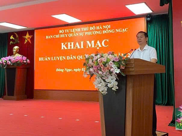 Phường Đông Ngạc nâng cao khả năng sẵn sàng chiến đấu của lực lượng dân quân tại chỗ