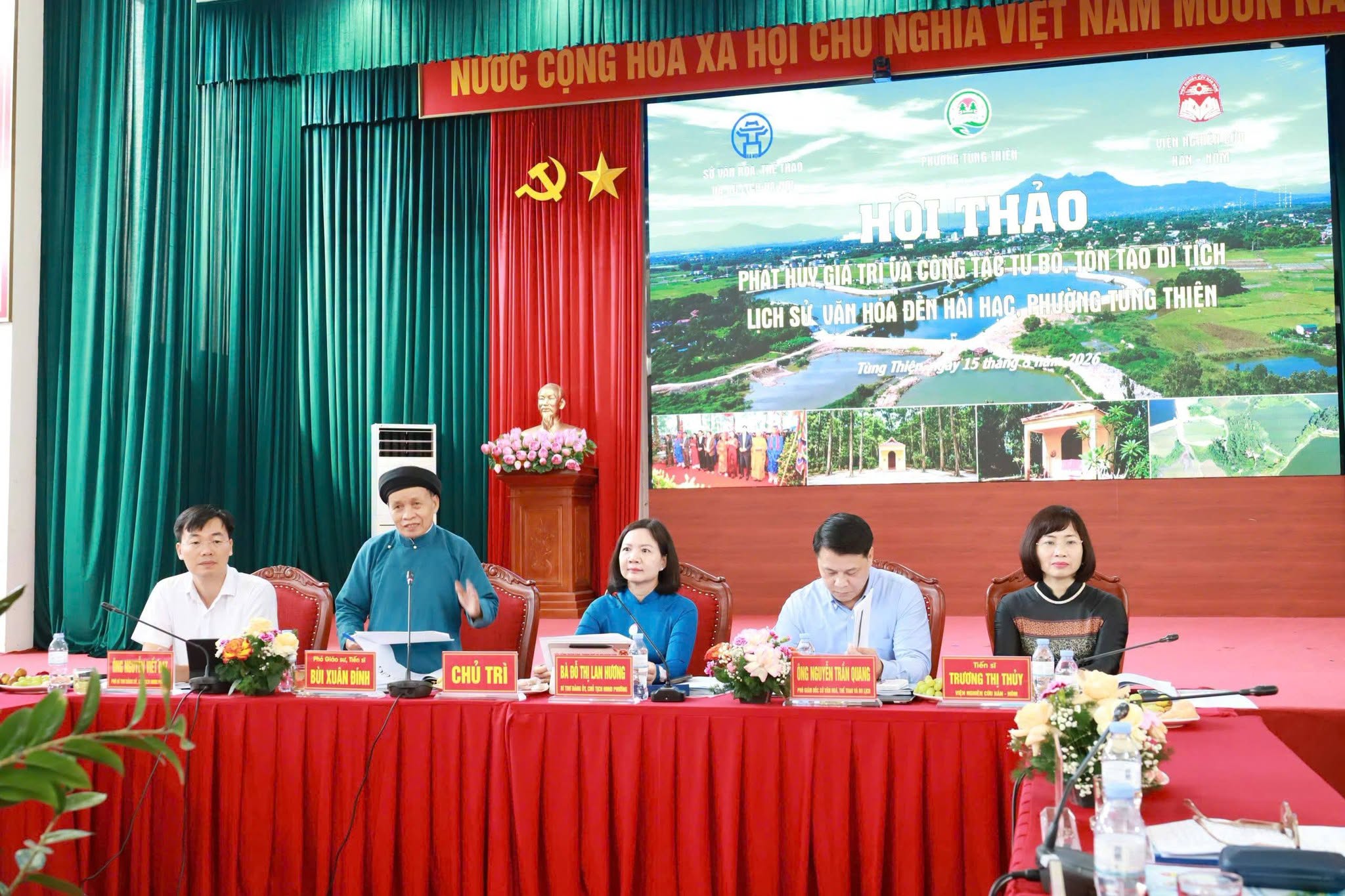 Phường Tùng Thiện tìm hướng bảo tồn Đền Hải Hạc gắn với không gian văn hóa và phát triển bền vững