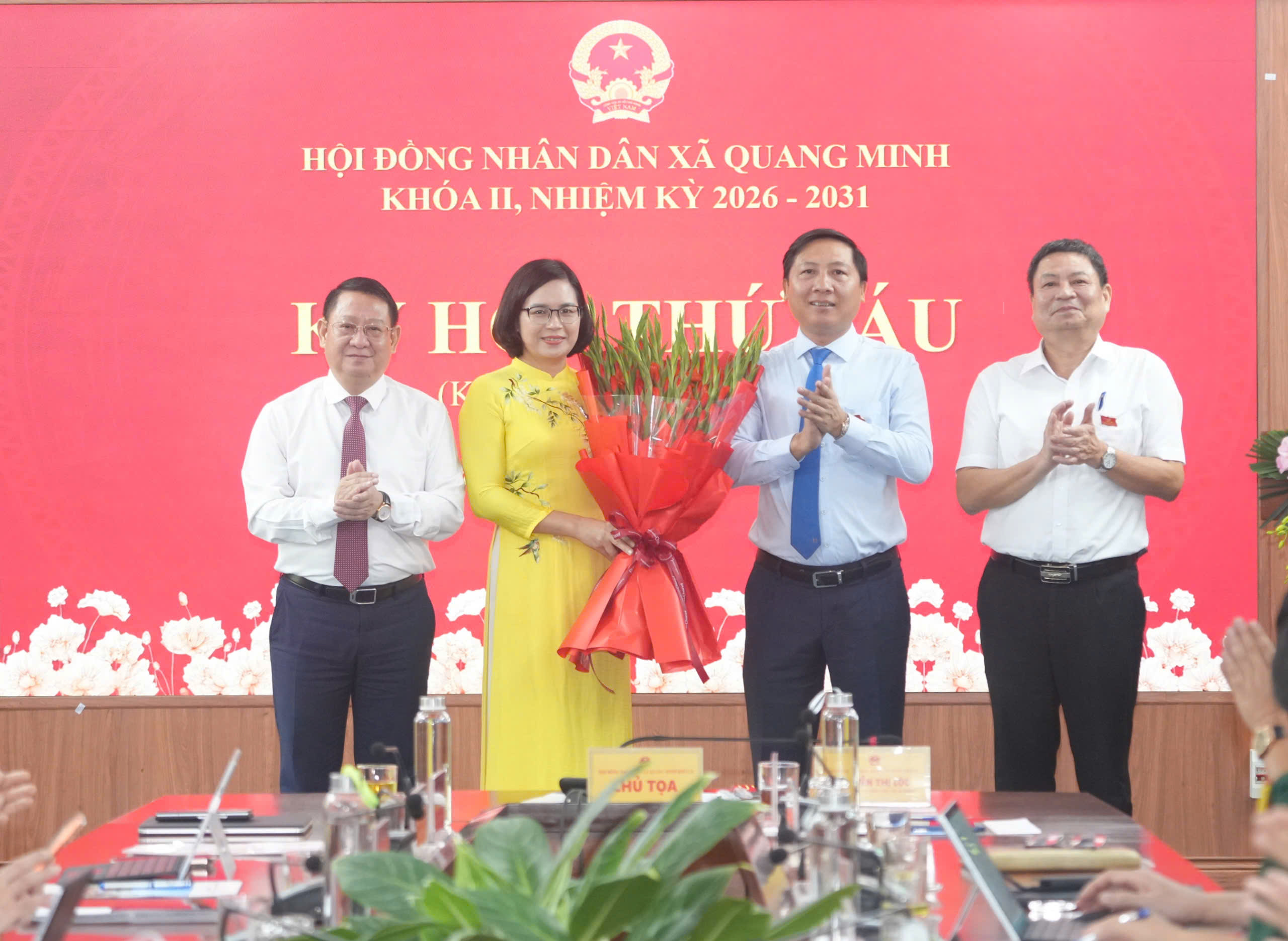 Xã Quang Minh kiện toàn Chủ tịch HĐND xã khóa II, tiếp tục nâng cao hiệu lực, hiệu quả hoạt động của HĐND