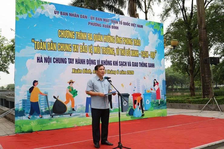 Lan tỏa hành động xanh, xây dựng phường Xuân Đỉnh theo hướng văn minh, hiện đại, xanh - sạch - đẹp