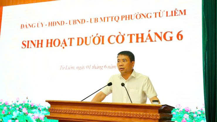 Phường Từ Liêm siết kỷ luật công vụ, tăng tốc hoàn thành nhiệm vụ 6 tháng đầu năm