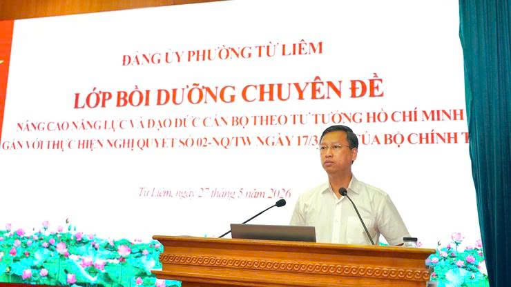 Phường Từ Liêm bồi dưỡng năng lực, đạo đức công vụ và thực hành liêm chính cho cán bộ, đảng viên