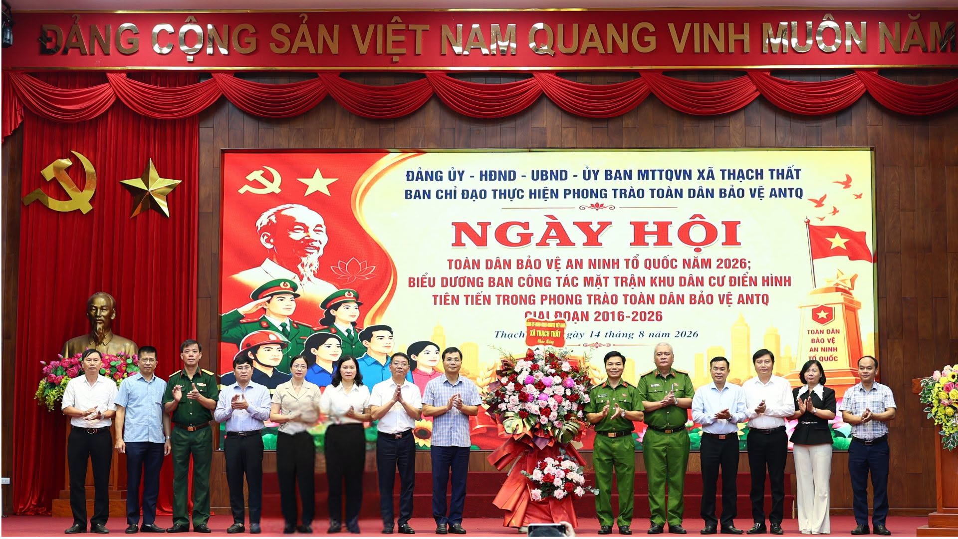 Xã Thạch Thất phát huy sức dân, xây dựng thế trận an ninh vững chắc từ cơ sở