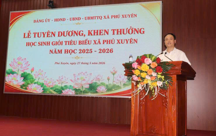 Xã Phú Xuyên vinh danh những tấm gương sáng học tập, tiếp sức khát vọng vươn lên