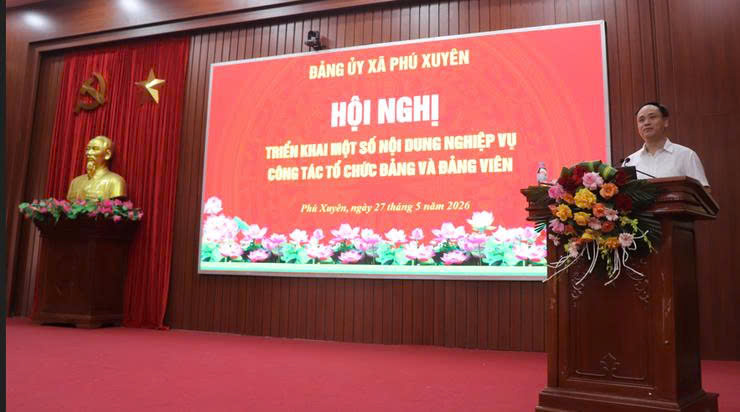 Xã Phú Xuyên nâng cao chất lượng sinh hoạt chi bộ, chuẩn hóa dữ liệu đảng viên trên nền tảng số