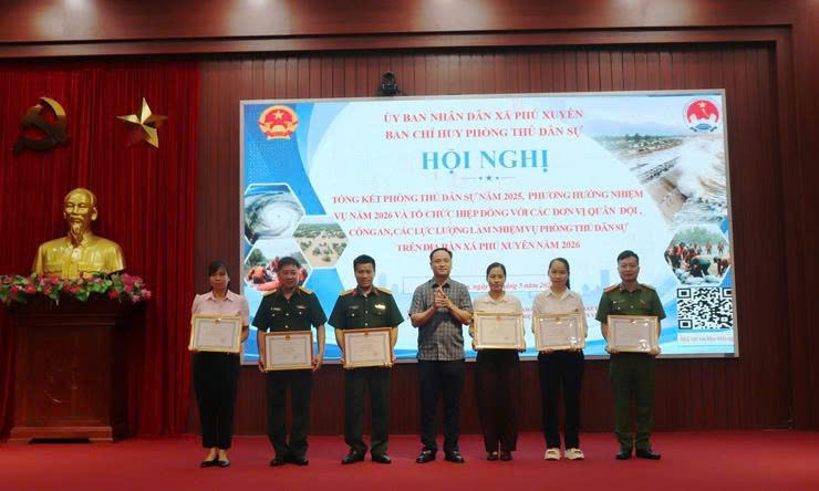 Xã Phú Xuyên chủ động thế trận phòng thủ dân sự, nâng cao năng lực ứng phó từ cơ sở