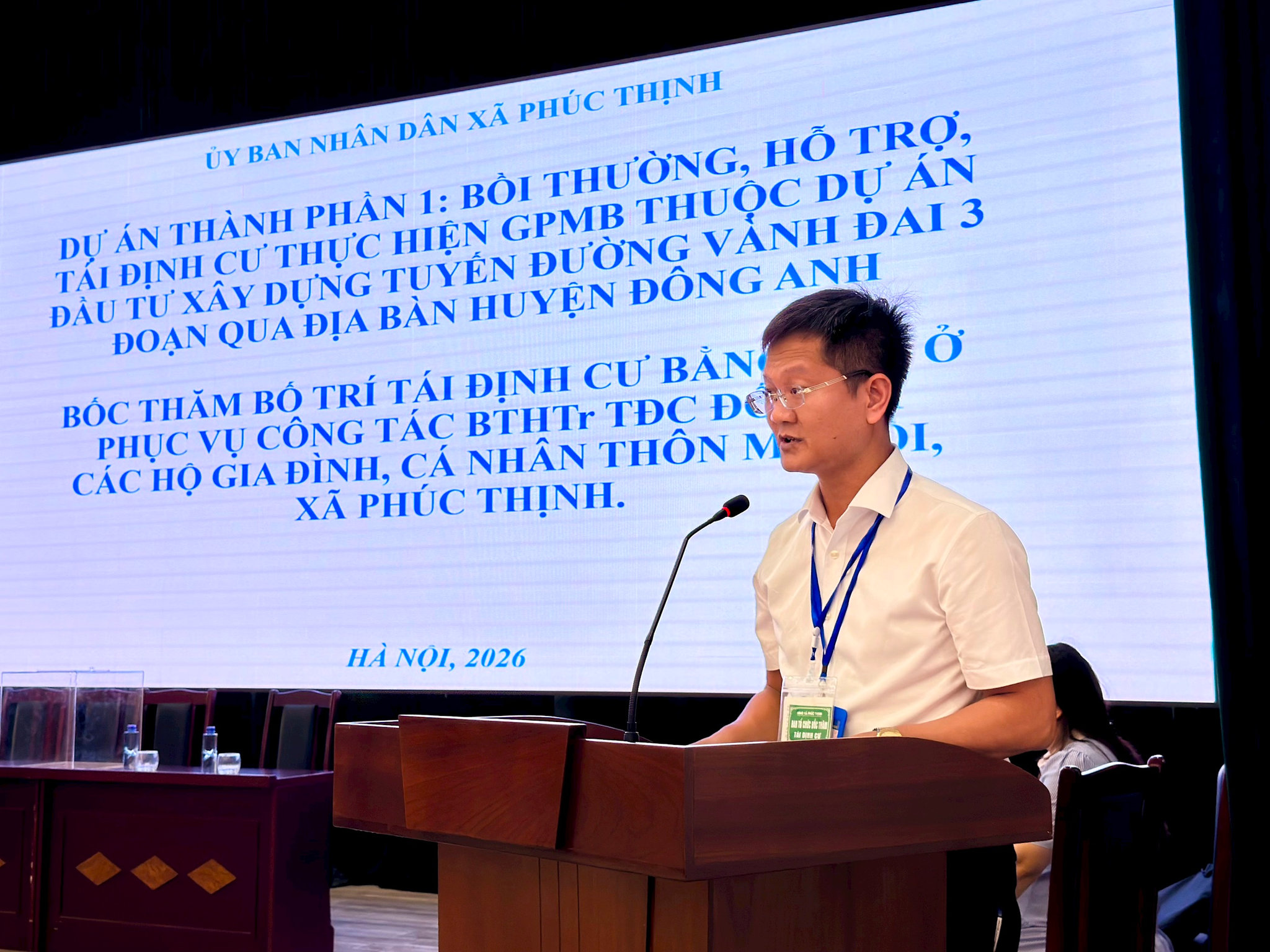 Xã Phúc Thịnh công khai bốc thăm 112 thửa đất tái định cư phục vụ Dự án đường Vành đai 3