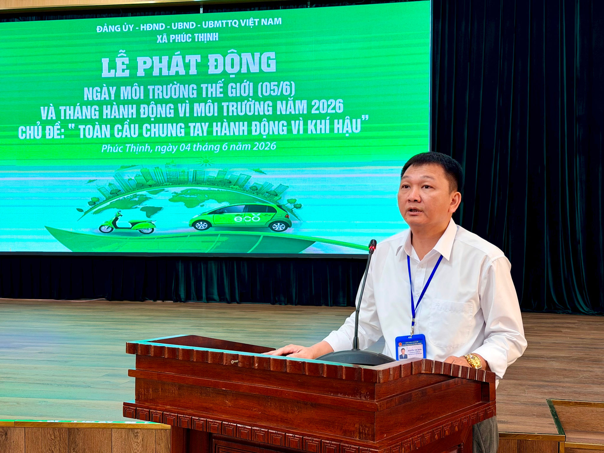 Xã Phúc Thịnh lan tỏa hành động xanh, chung tay ứng phó với biến đổi khí hậu