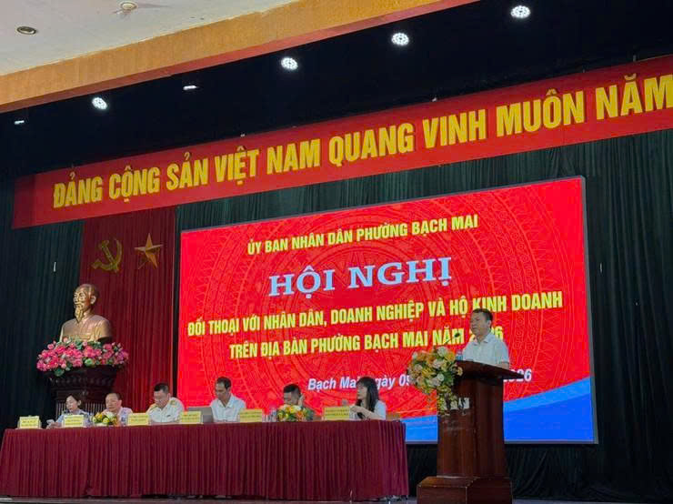 Phường Bạch Mai đối thoại, giải quyết kiến nghị từ cơ sở