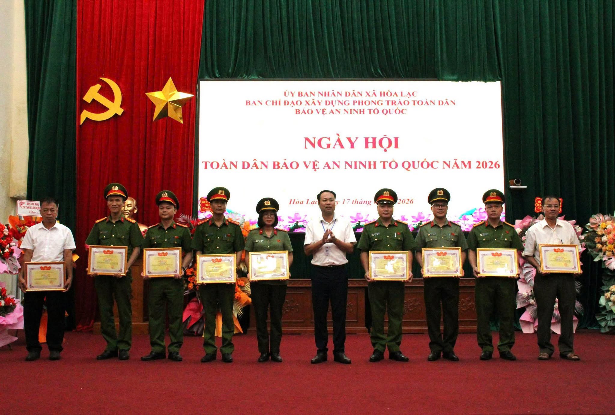 Xã Hòa Lạc: Phát huy sức mạnh toàn dân trong công tác bảo đảm an ninh, trật tự