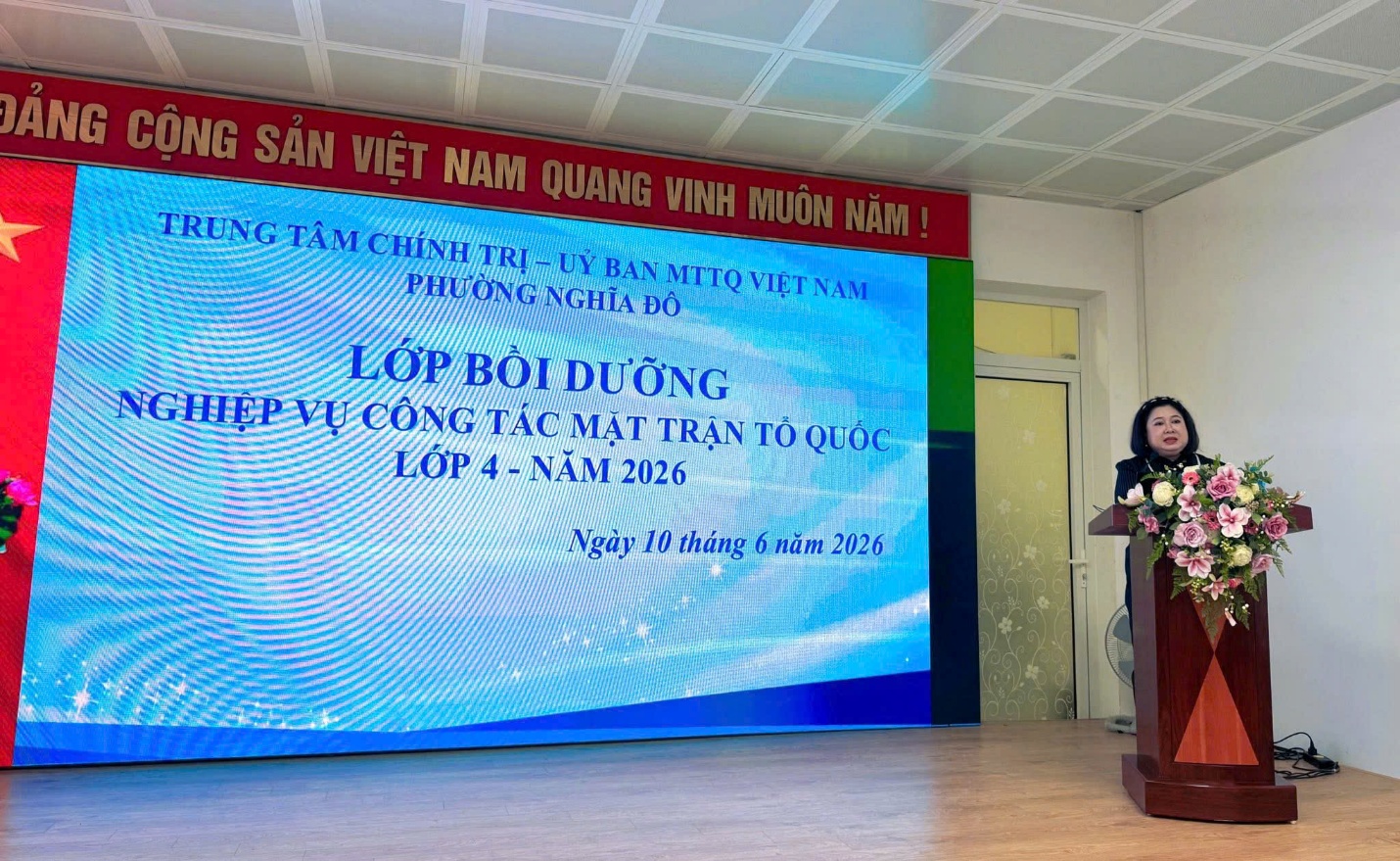 Phường Nghĩa Đô nâng kỹ năng giám sát cho cán bộ Mặt trận từ cơ sở