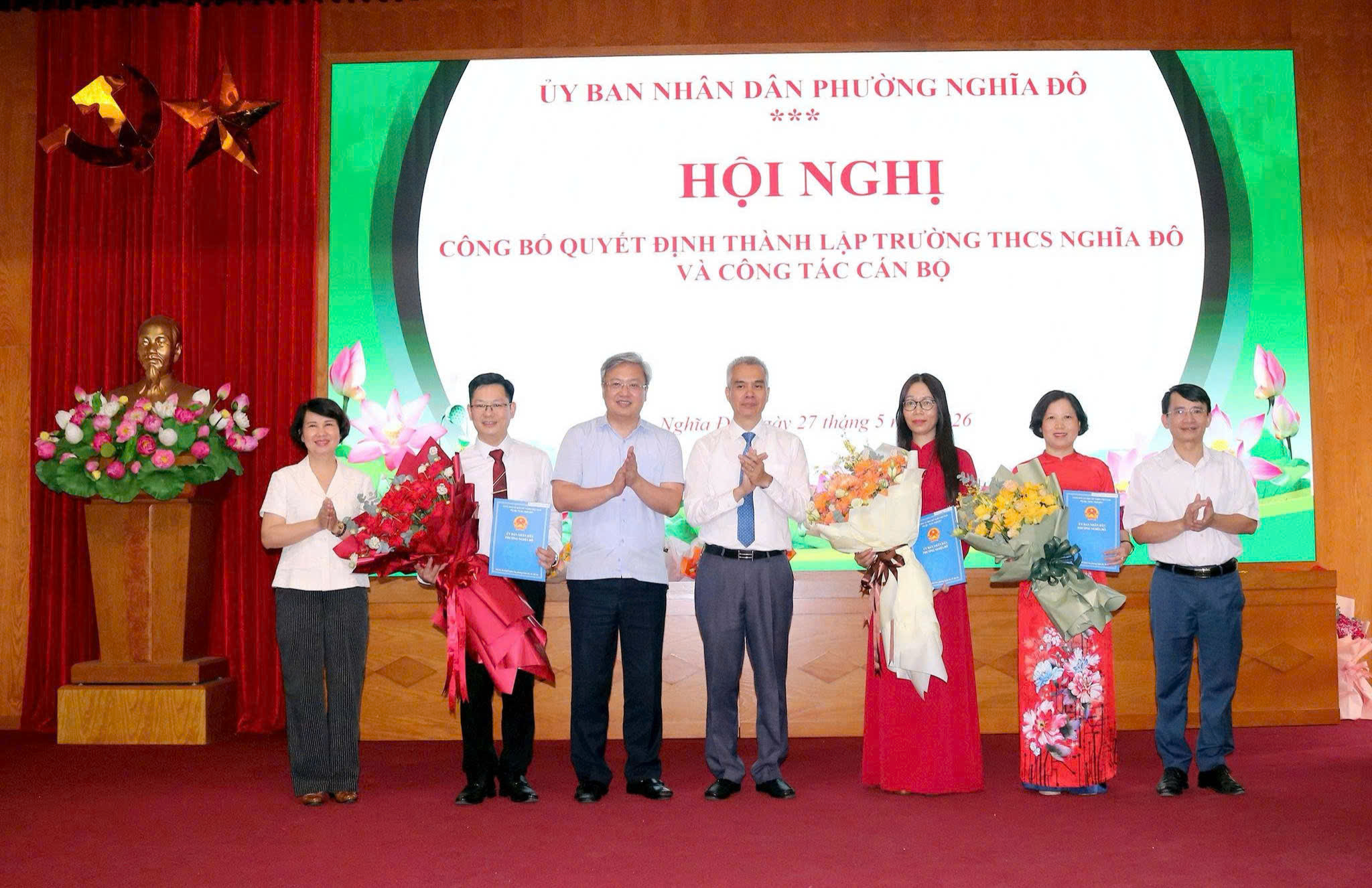 Phường Nghĩa Đô thành lập Trường THCS Nghĩa Đô, đặt mục tiêu xây dựng trường chuẩn, chất lượng cao