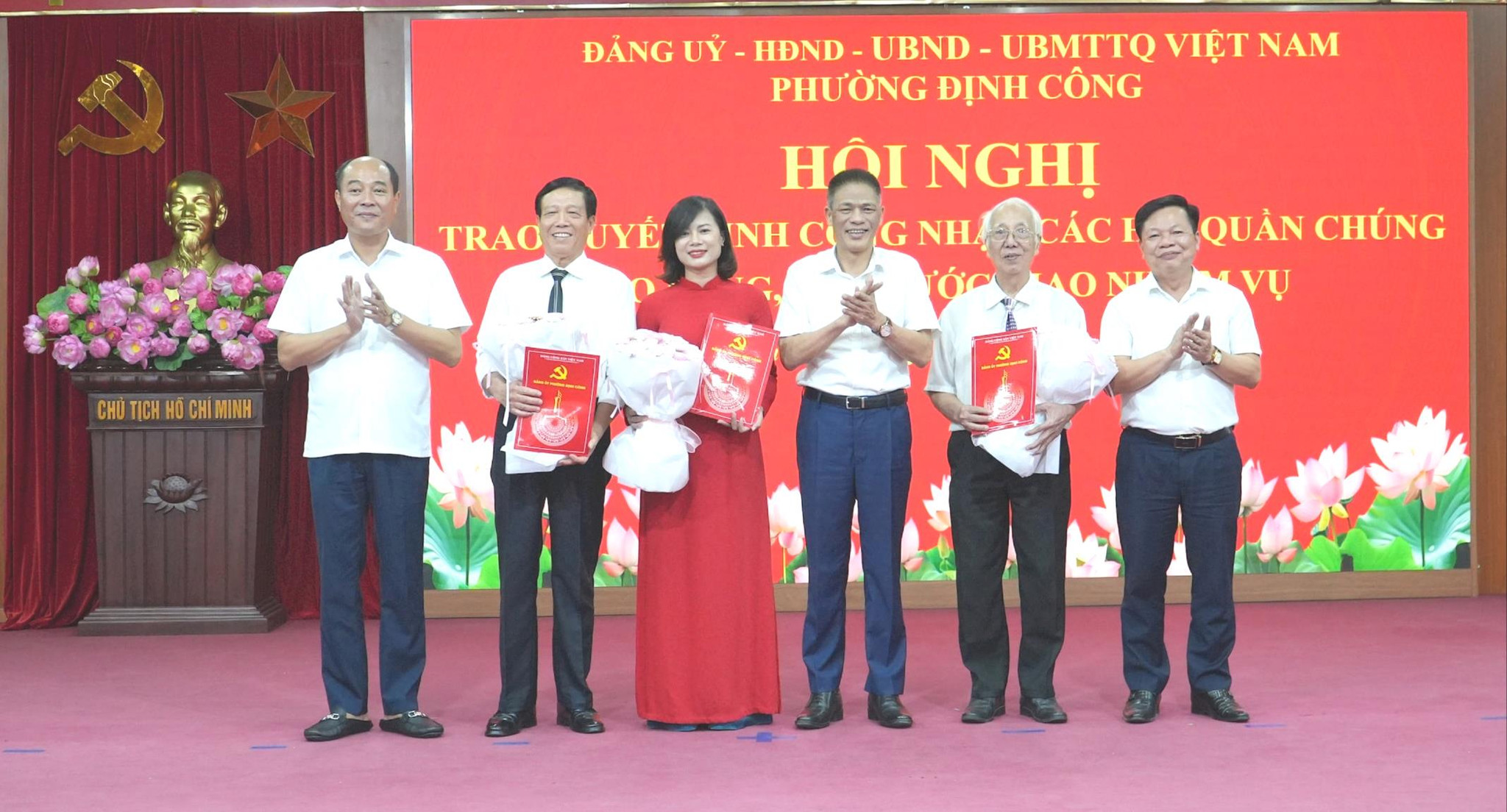 Phường Định Công củng cố sức mạnh của Mặt trận, đưa hoạt động đoàn thể bám sát từng địa bàn dân cư