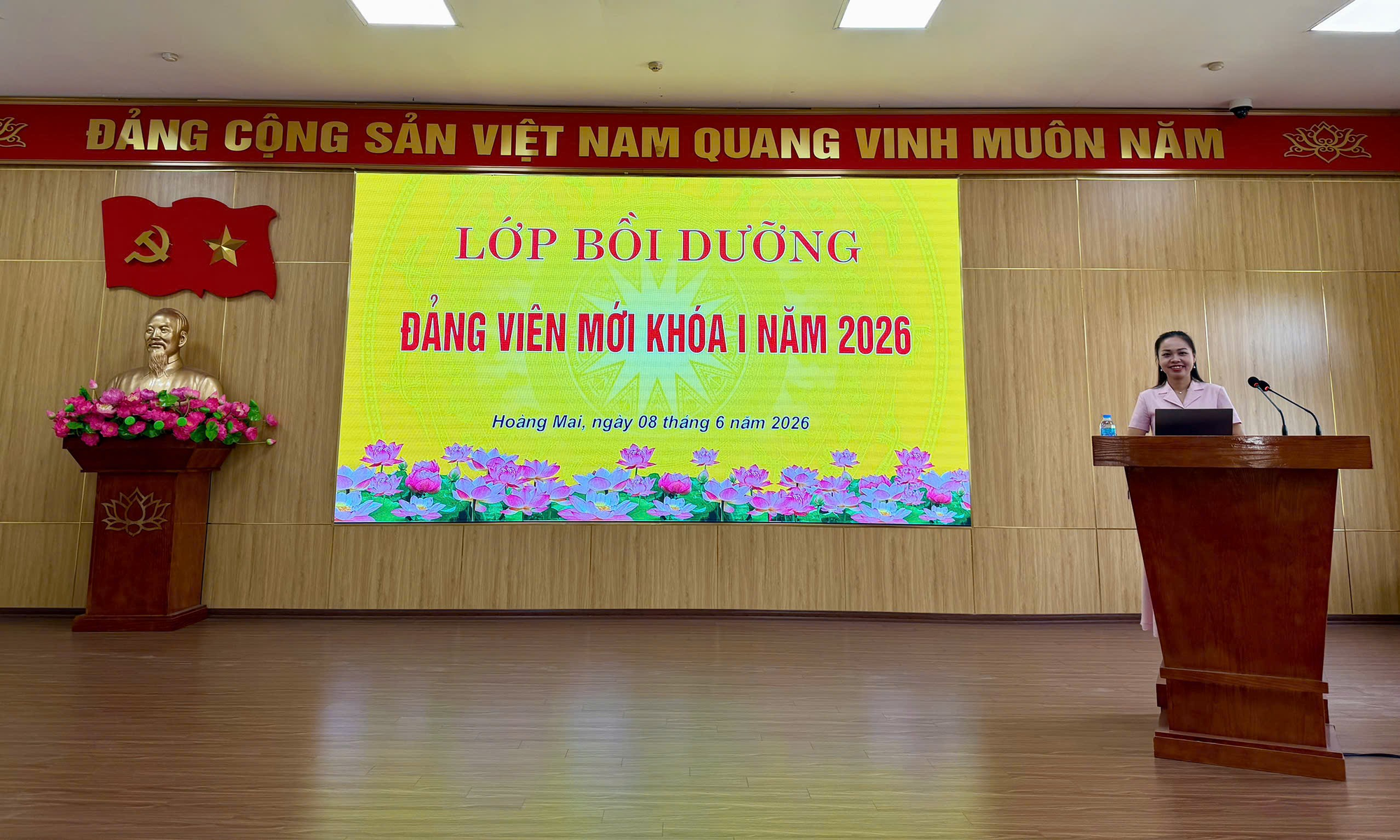 Bồi dưỡng 190 đảng viên mới, nâng cao bản lĩnh chính trị và ý thức rèn luyện