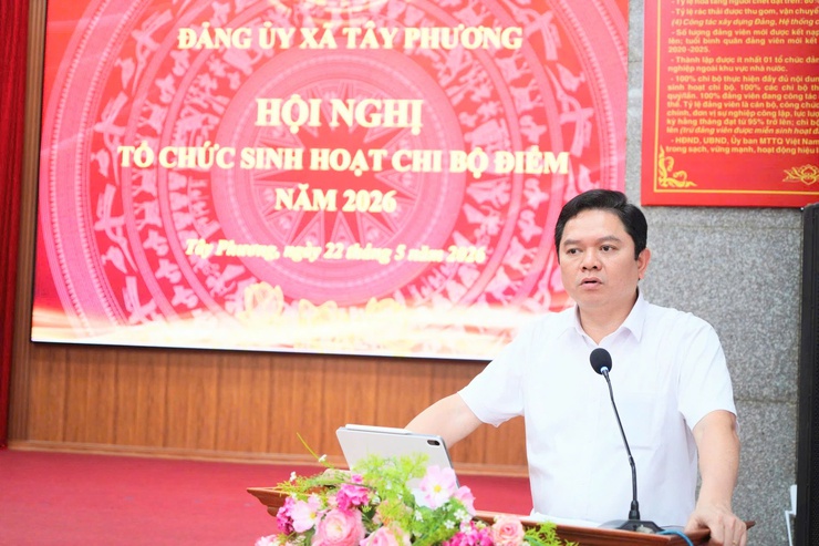 Xã Tây Phương đổi mới sinh hoạt chi bộ, nâng sức chiến đấu của tổ chức đảng từ cơ sở