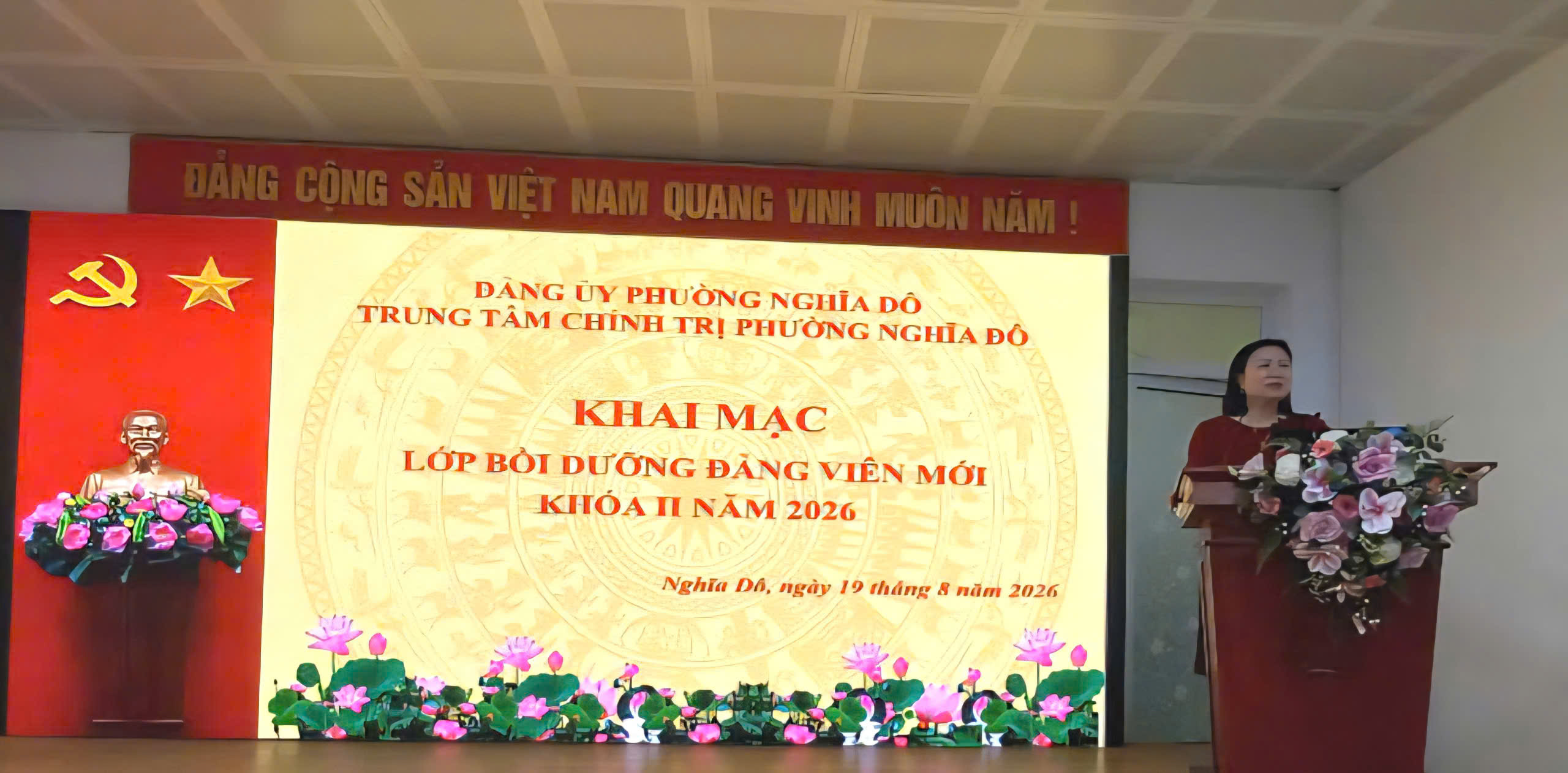 Khai giảng lớp bồi dưỡng lý luận chính trị dành cho đảng viên mới khóa II năm 2026
