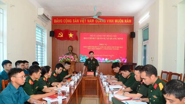 Xã Quang Minh nâng cao chất lượng thực hiện nhiệm vụ quân sự, quốc phòng