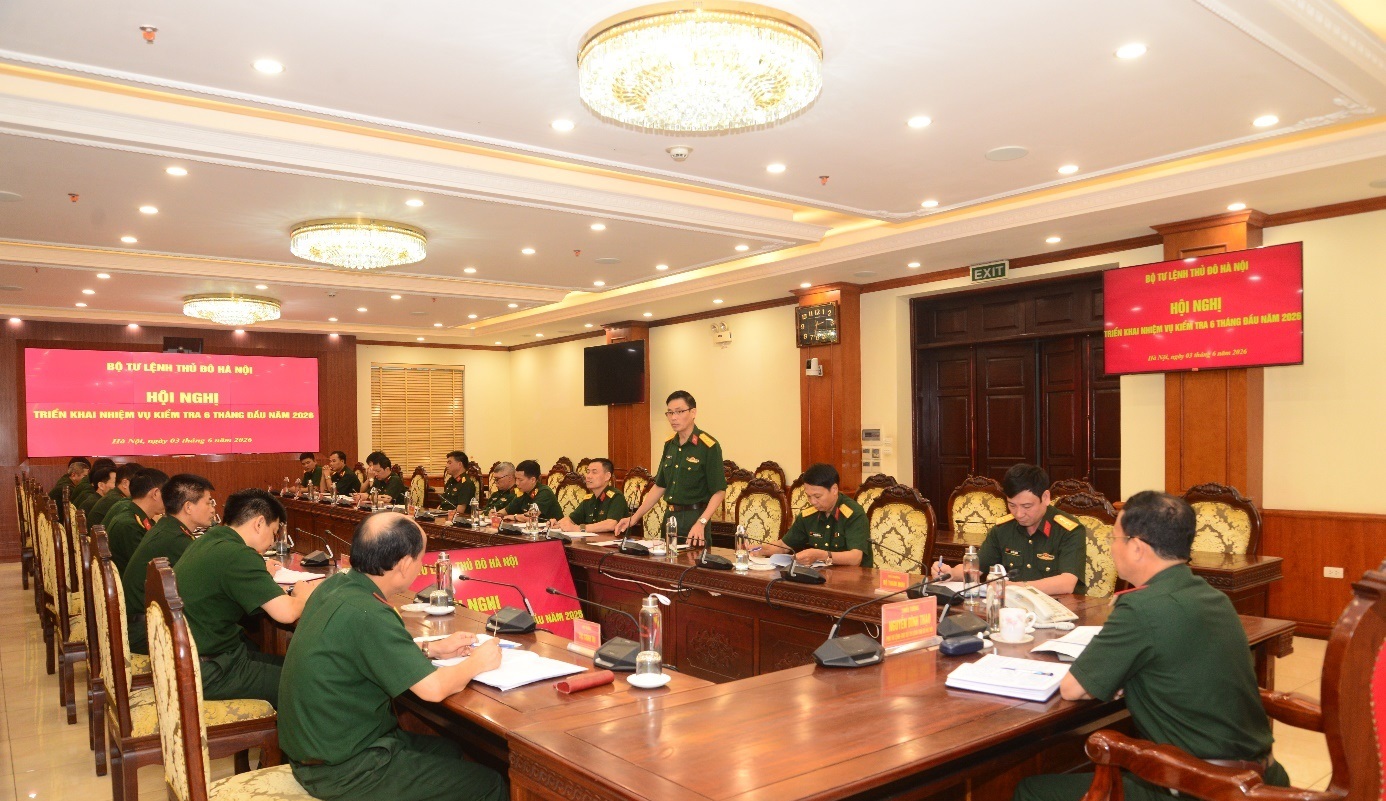 Bộ Tư lệnh Thủ đô Hà Nội siết chặt kiểm tra, đánh giá thực chất nhiệm vụ 6 tháng đầu năm