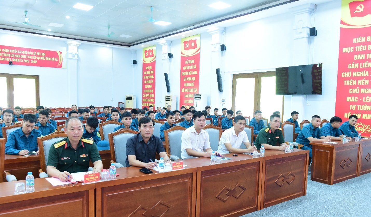 Xã Mê Linh nâng cao chất lượng công tác huấn luyện dân quân cơ động, tăng khả năng xử trí tình huống