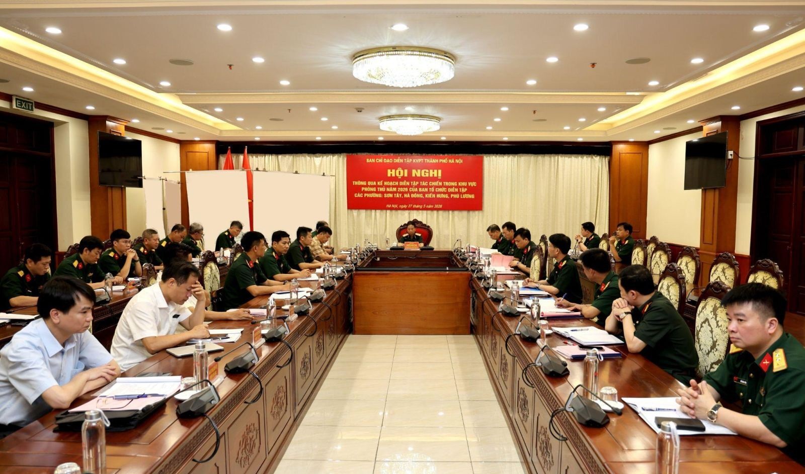Hà Nội siết chặt công tác chuẩn bị diễn tập khu vực phòng thủ tại các đơn vị