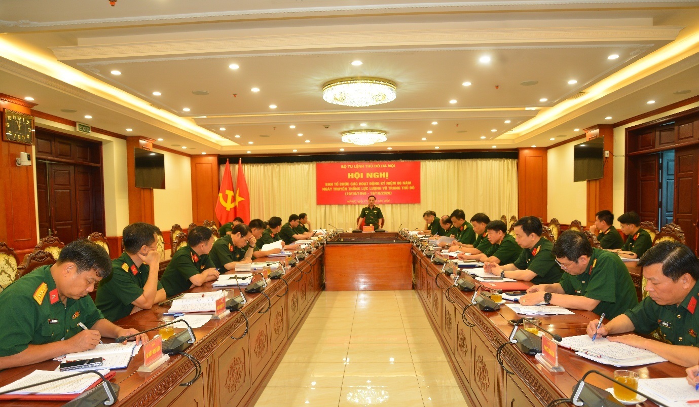 Bộ Tư lệnh Thủ đô Hà Nội chuẩn bị tổ chức chuỗi hoạt động kỷ niệm 80 năm Ngày Truyền thống lực lượng vũ trang Thủ đô