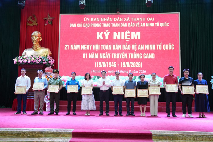 Xã Thanh Oai lan tỏa sức mạnh toàn dân trong giữ gìn an ninh, trật tự