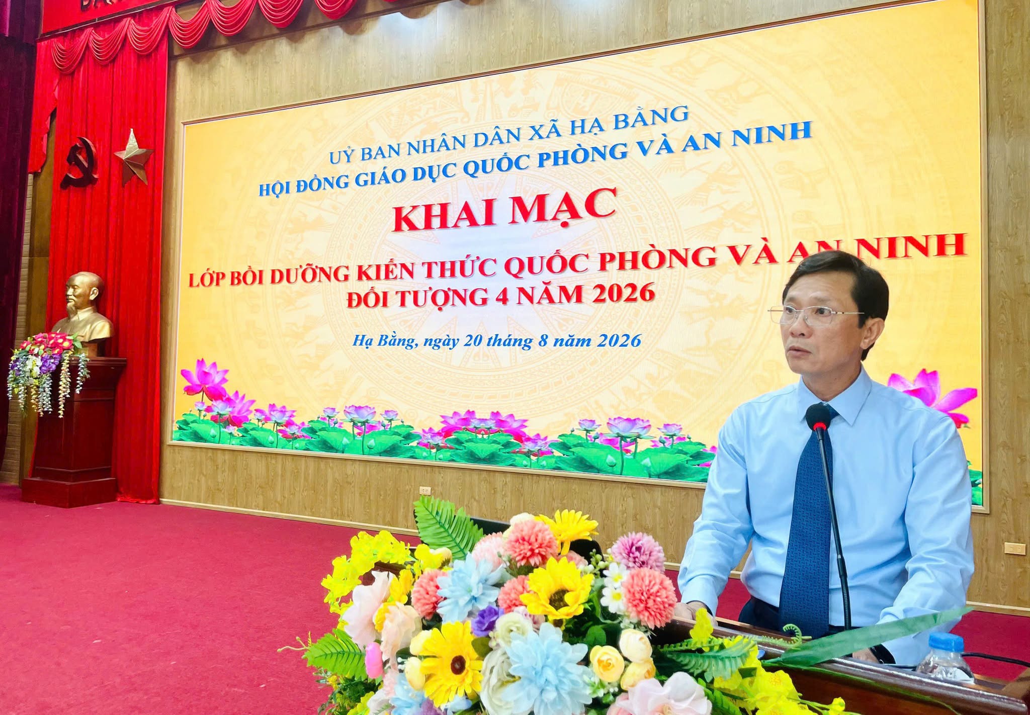 Xã Hạ Bằng nâng cao năng lực quốc phòng, an ninh cho 195 cán bộ cơ sở