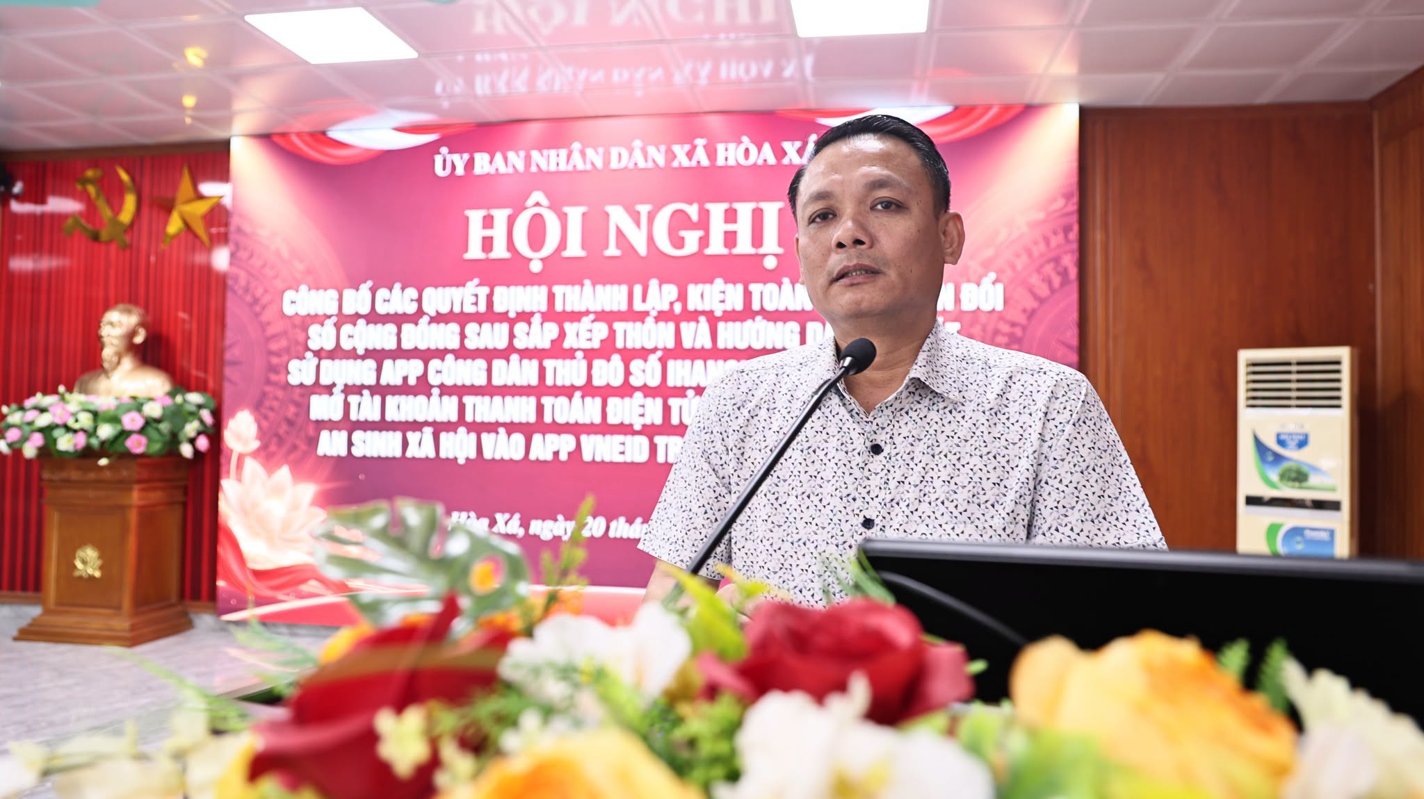 Xã Hòa Xá kiện toàn tổ chuyển đổi số cộng đồng, đẩy mạnh chuyển đổi số đến từng người dân