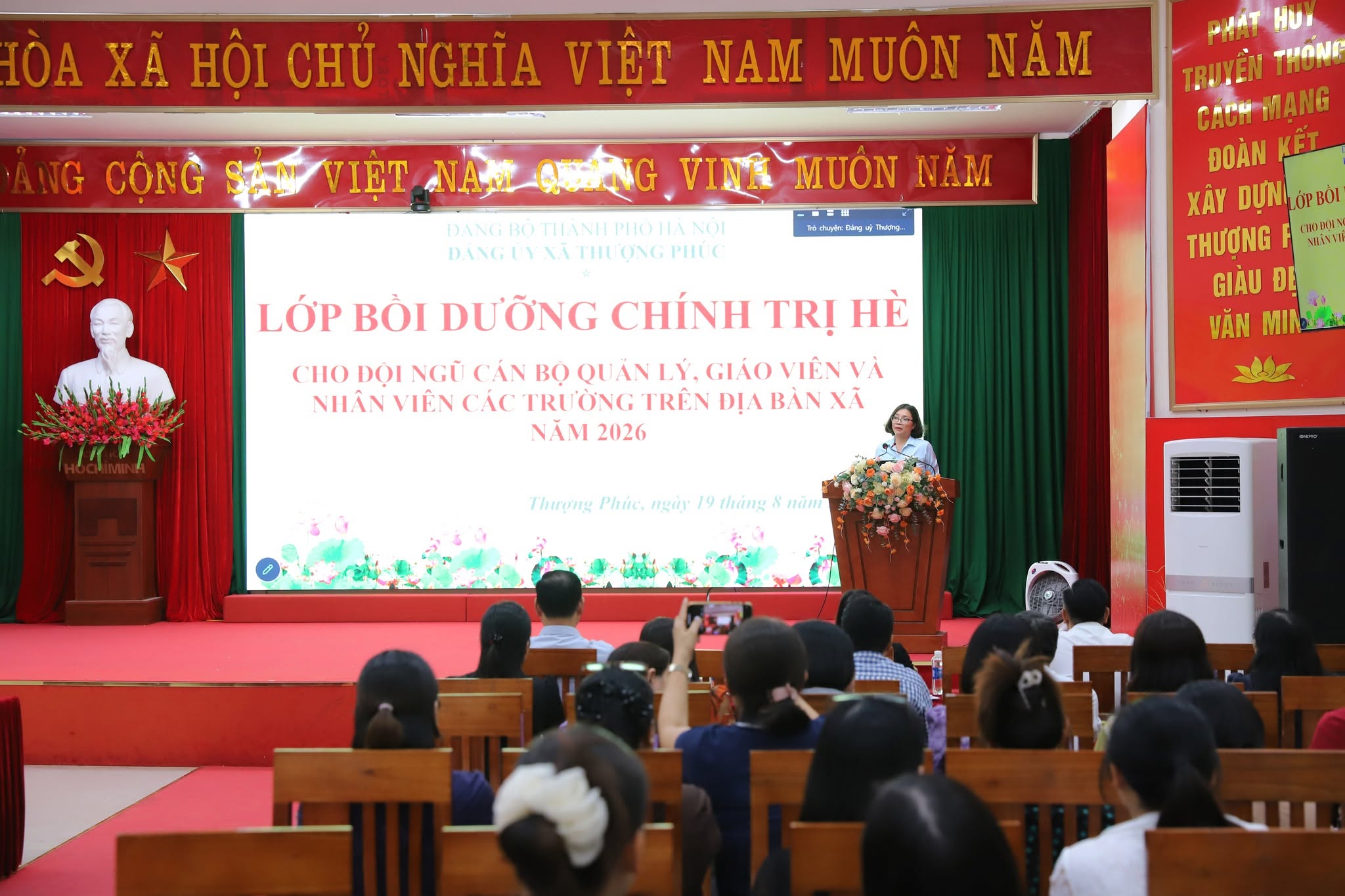 Xã Thượng Phúc: Bồi dưỡng lý luận chính trị, thống nhất nhận thức trong đội ngũ nhà giáo