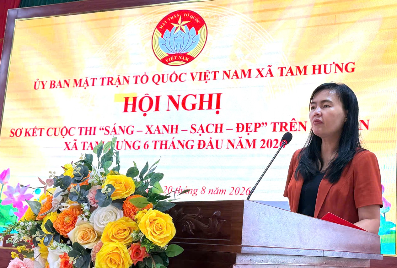 Xã Tam Hưng đưa “Sáng - Xanh - Sạch - Đẹp” thành nếp sống thường xuyên từ mỗi khu dân cư