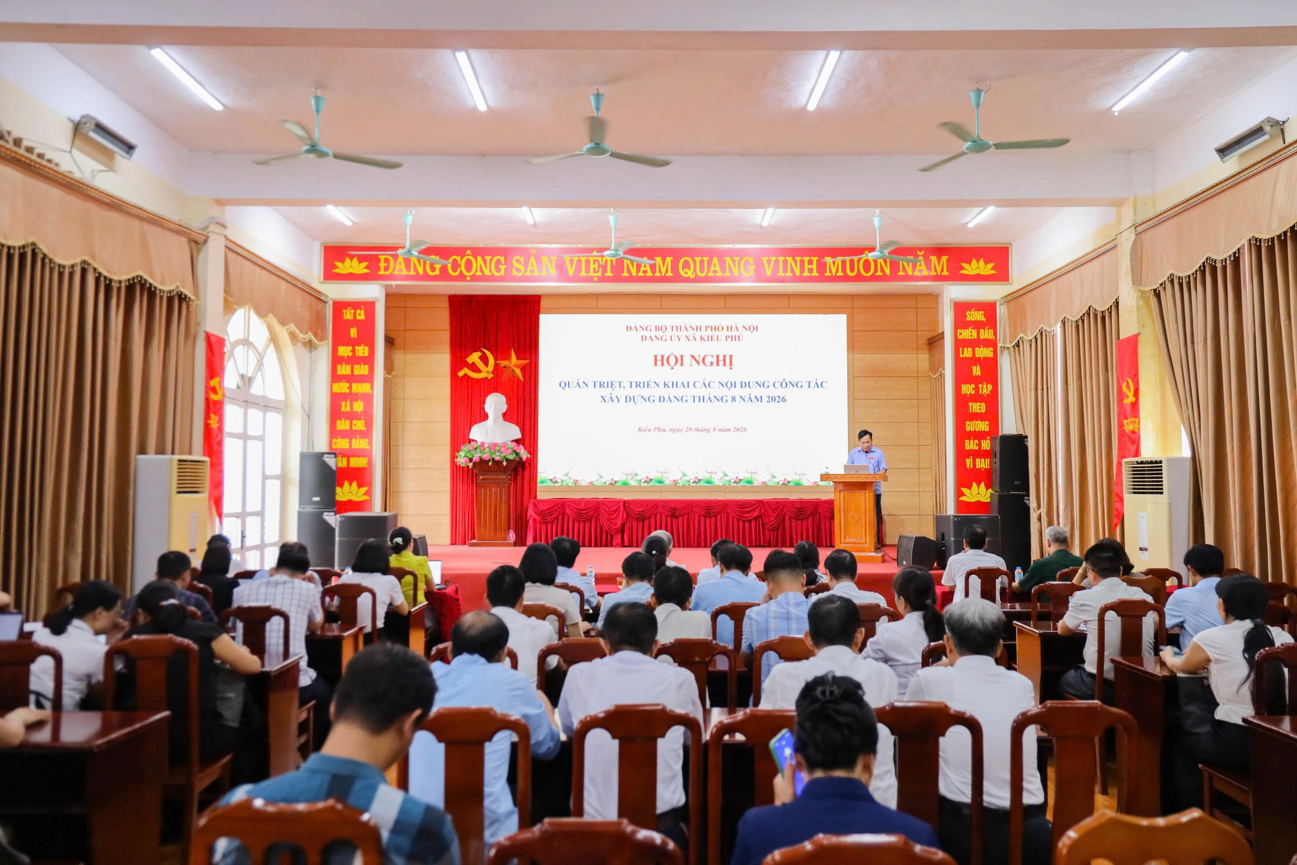 Đảng ủy xã Kiều Phú siết chặt kỷ luật, nâng cao hiệu lực công tác xây dựng Đảng từ cơ sở