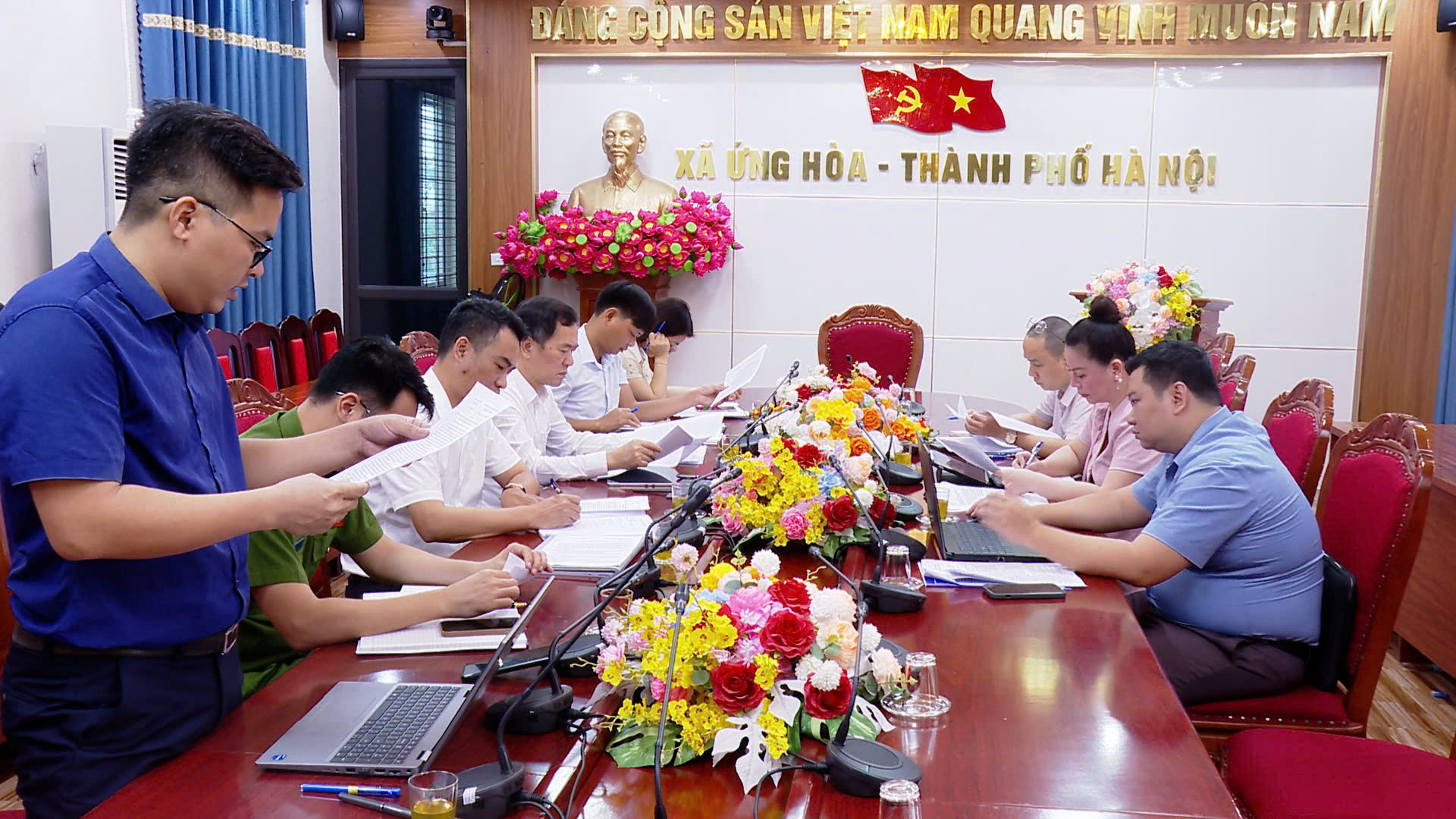 Xã Ứng Hòa tăng tốc làm sạch dữ liệu đất đai, tháo gỡ điểm nghẽn trong Chiến dịch “45 ngày”