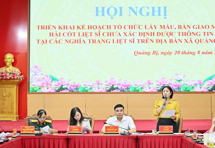 Xã Quảng Bị triển khai công tác lấy mẫu hài cốt liệt sĩ phục vụ giám định ADN, từng bước tìm lại danh tính các anh hùng liệt sĩ