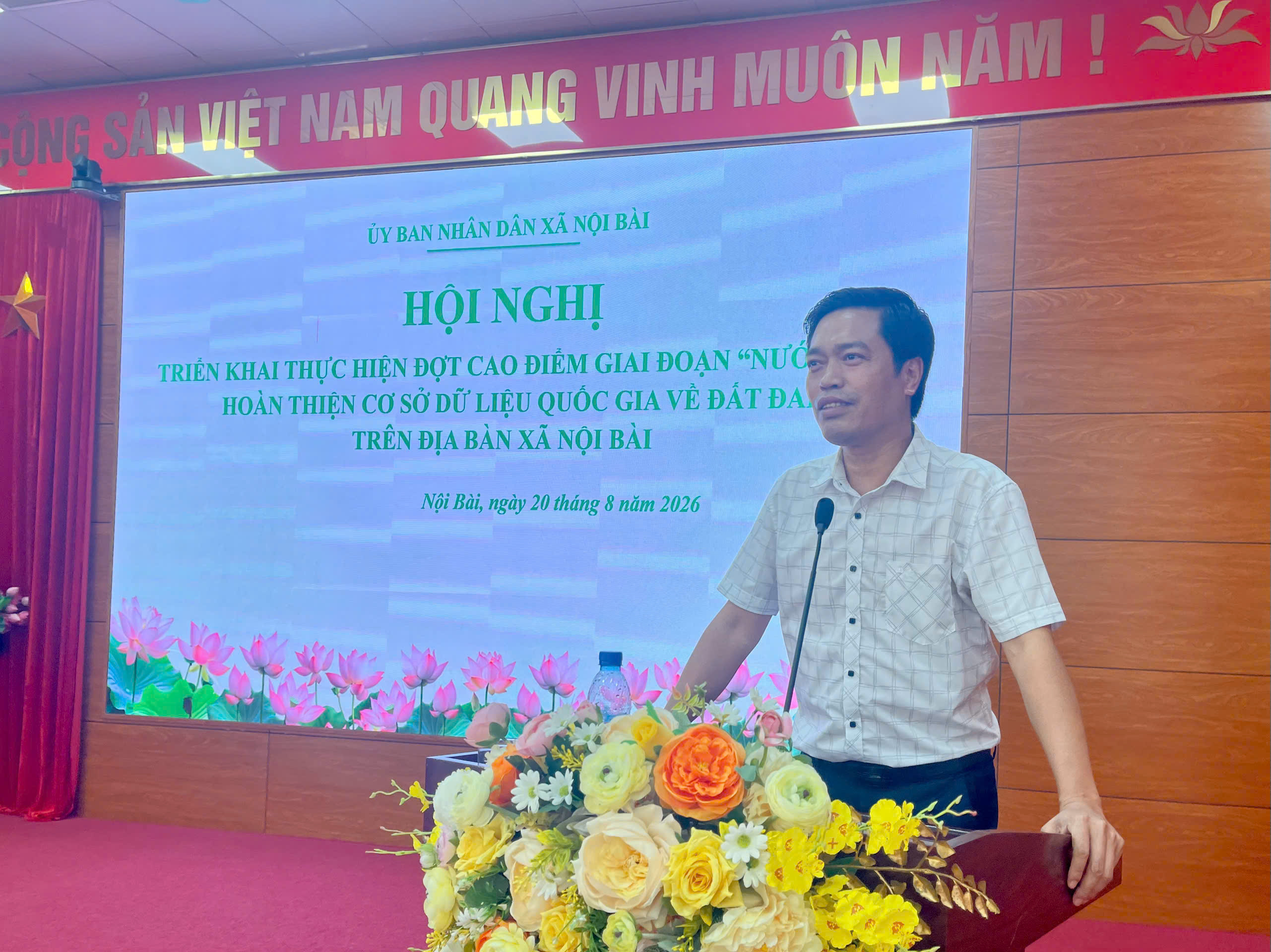 Xã Nội Bài tăng tốc làm sạch dữ liệu đất đai trong 45 ngày cao điểm
