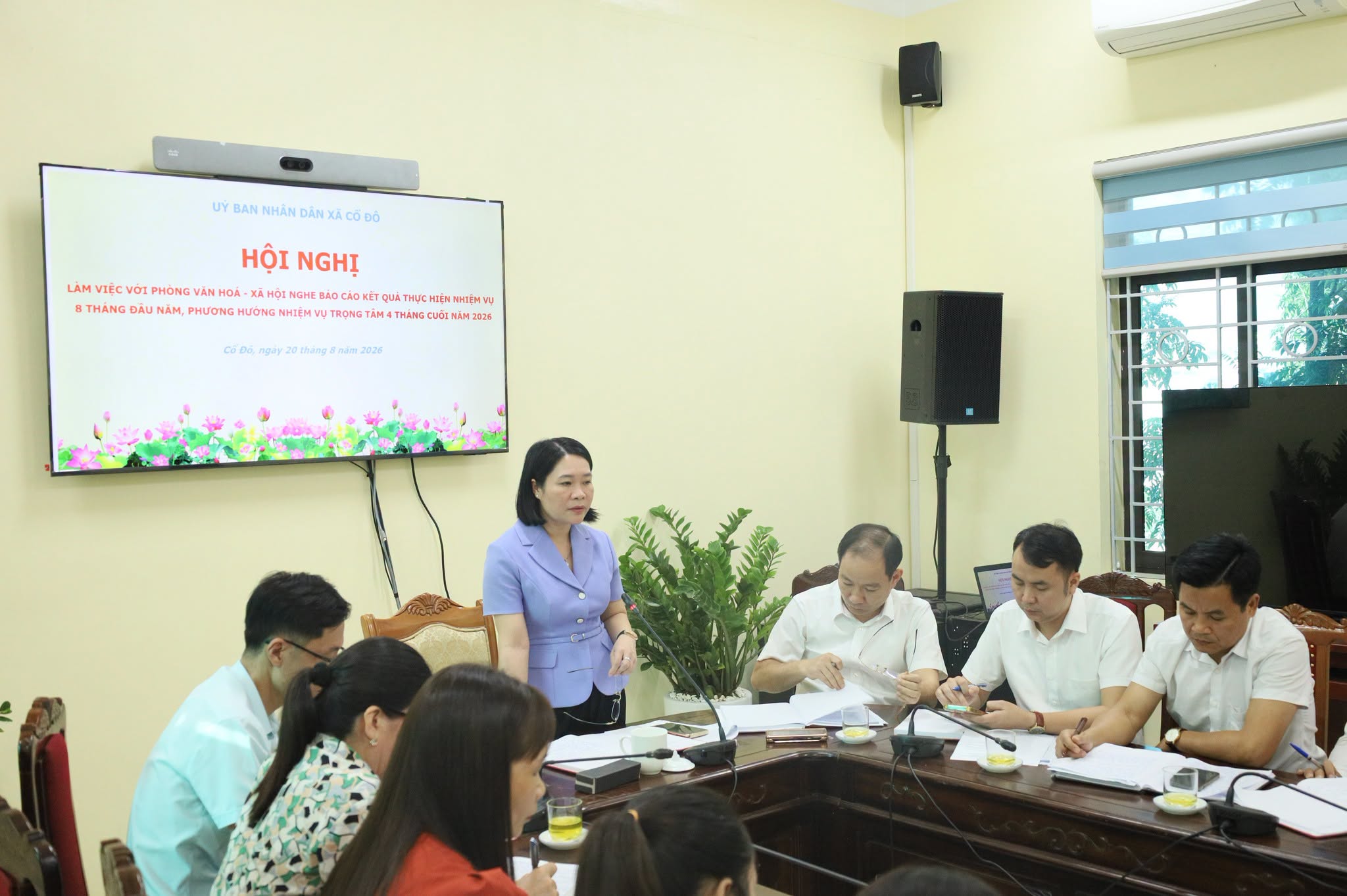 Xã Cổ Đô rà soát toàn diện lĩnh vực văn hóa - xã hội, tập trung xử lý những vấn đề sau sắp xếp