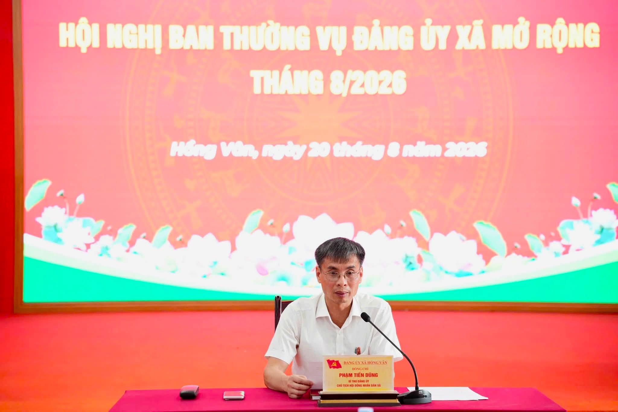 Xã Hồng Vân tập trung tháo gỡ vướng mắc, đẩy nhanh tiến độ các nhiệm vụ trọng tâm tháng 8