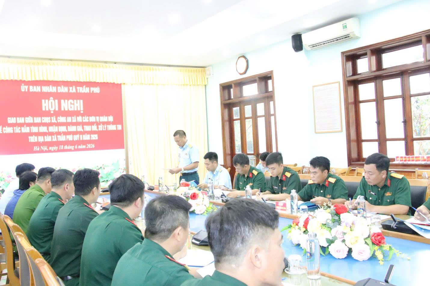 Xã Trần Phú siết chặt phối hợp các lực lượng, giữ vững an ninh, quốc phòng từ cơ sở