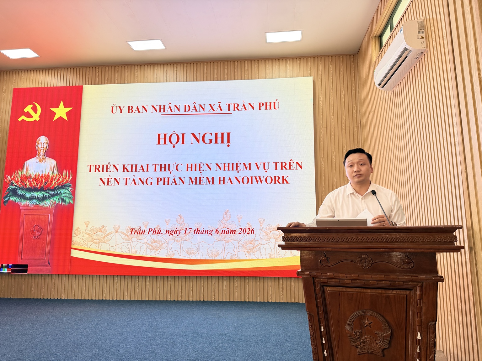 Xã Trần Phú số hóa quản trị công việc, đưa hiệu quả thực chất vào đánh giá cán bộ