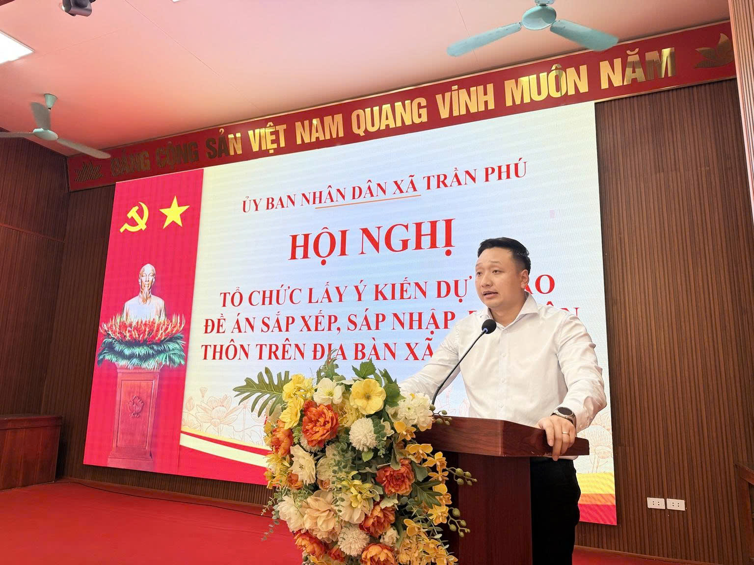 Xã Trần Phú dự kiến giảm 18 thôn, tổ chức lại địa bàn dân cư theo hướng tinh gọn, hiệu quả