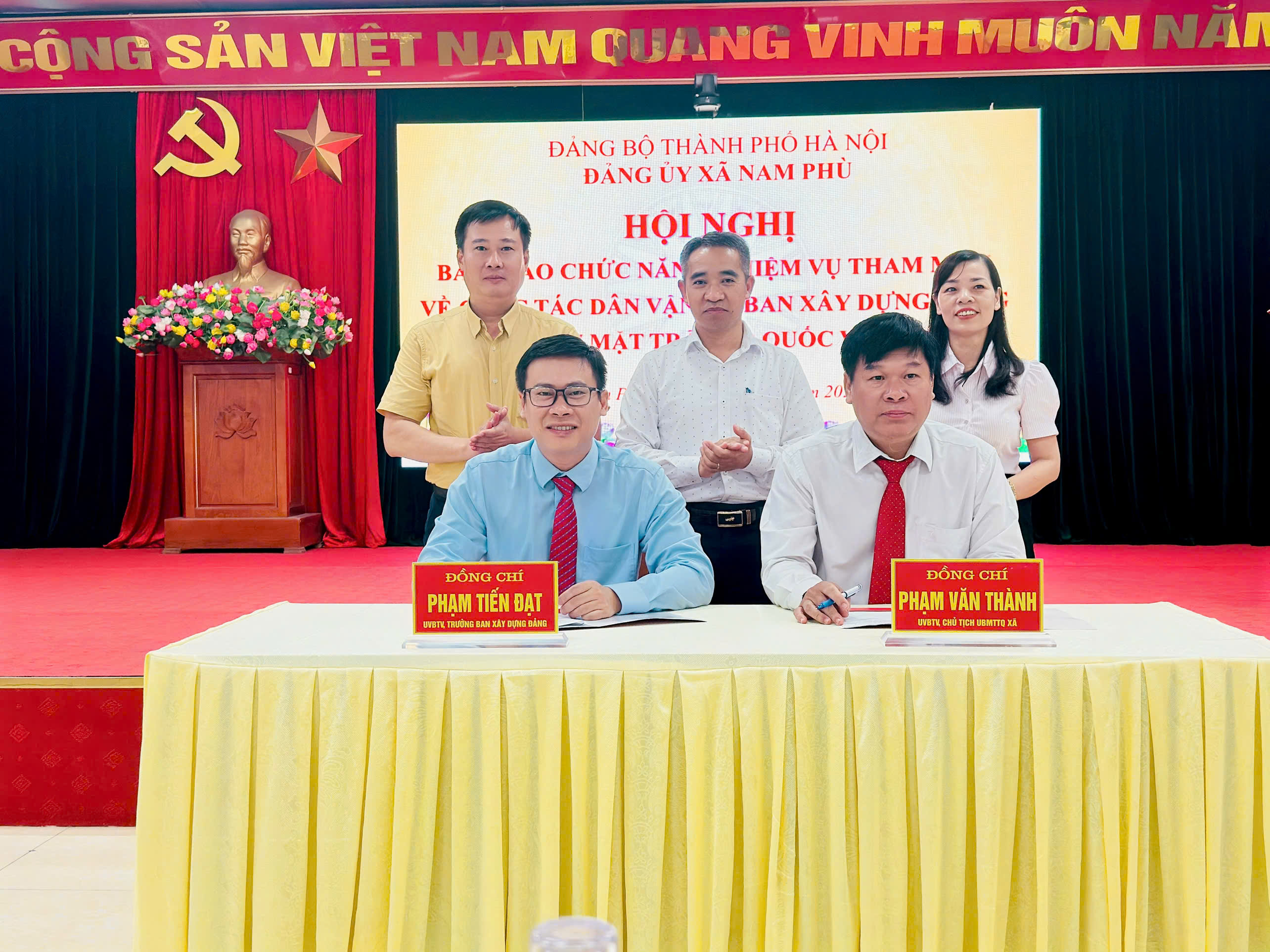 Xã Nam Phù chuyển giao nhiệm vụ dân vận, bảo đảm không để gián đoạn nhiệm vụ