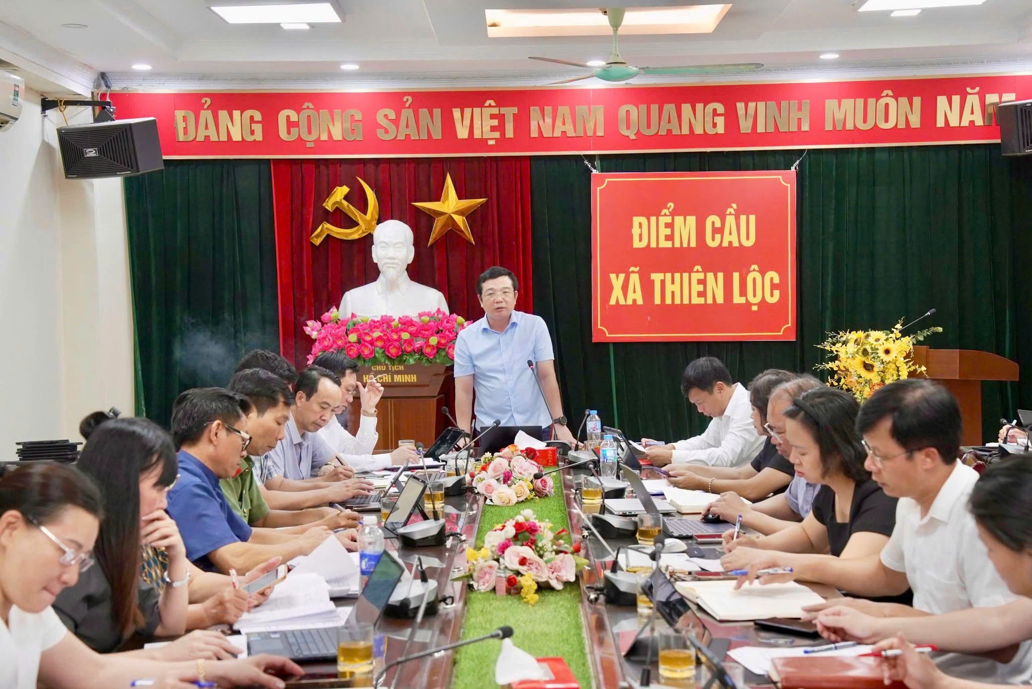 Xã Thiên Lộc: Tập trung cao độ, quyết liệt thực hiện giải phóng mặt bằng các dự án