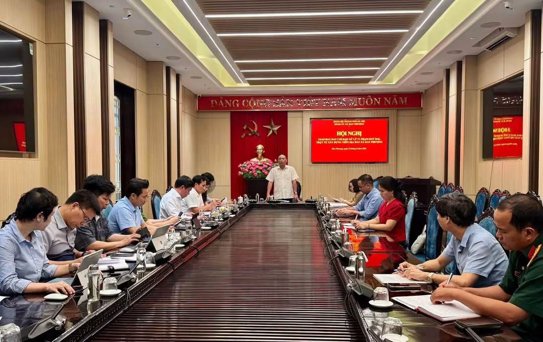 Xã Đan Phượng quyết liệt xử lý vi phạm đất đai, trật tự xây dựng