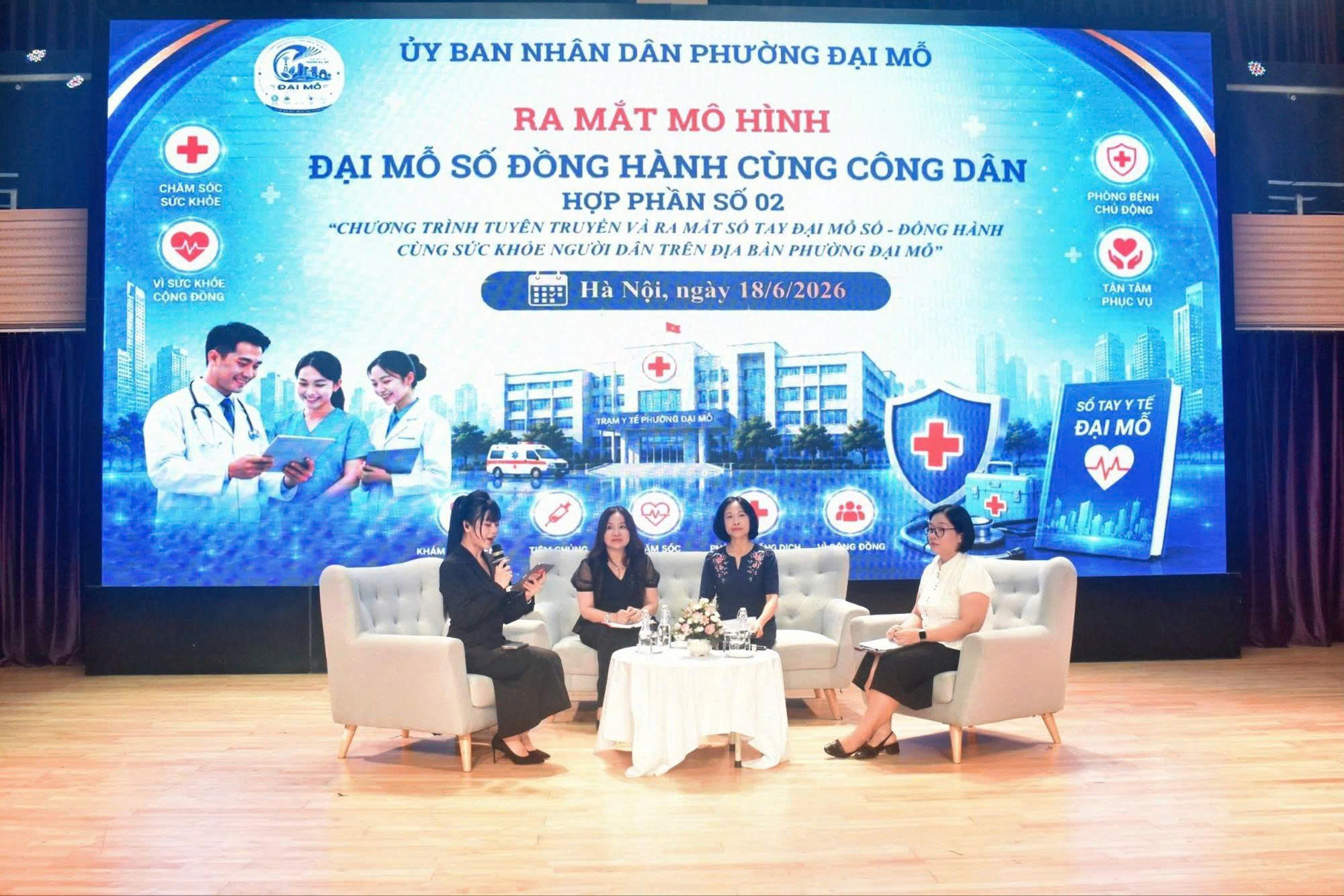 Phường Đại Mỗ ra mắt “Sổ tay số” đồng hành chăm sóc sức khỏe nhân dân