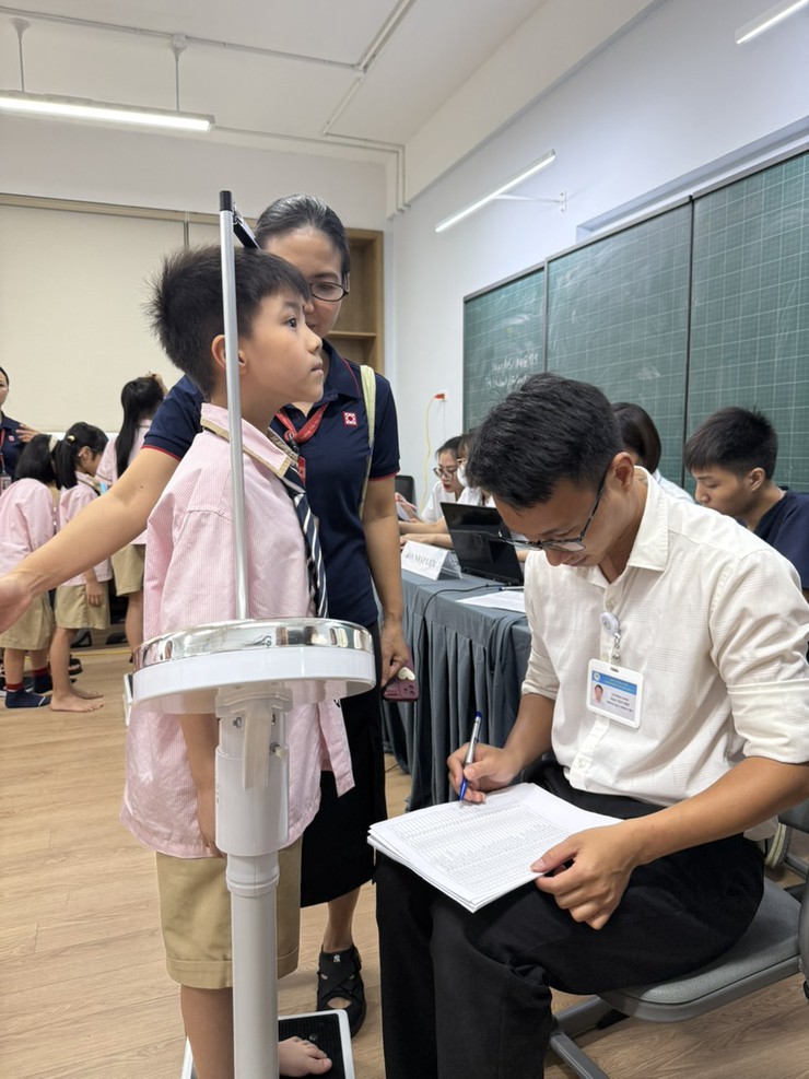 Phường Định Công chăm lo sức khỏe học sinh ngay trước thềm năm học mới