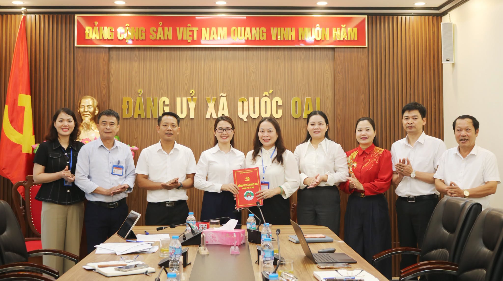 Xã Quốc Oai bàn giao chức năng, nhiệm vụ tham mưu về công tác dân vận