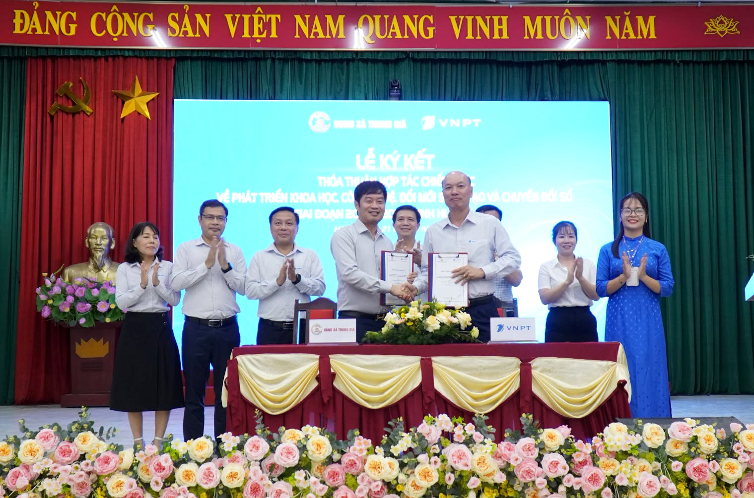 Xã Trung Giã tạo bước chuyển mới trong phát triển chính quyền số, xã hội số