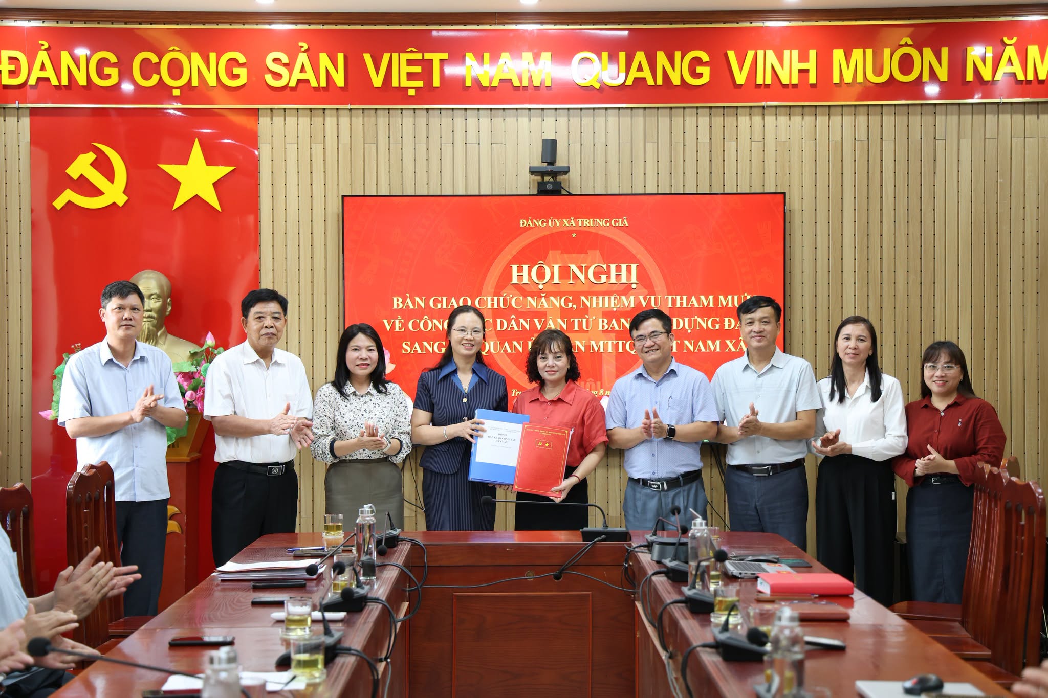 Xã Trung Giã kiện toàn công tác dân vận, hướng mạnh về cơ sở, gần dân, sát dân